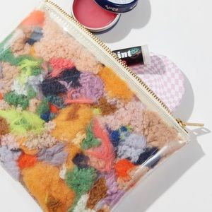 NWT Primecut Shearling Vinyl Pouch